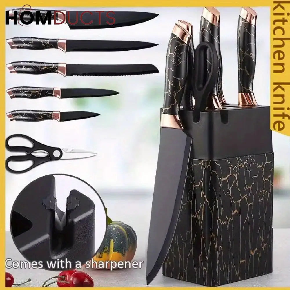 Premium Quality Knife Set With Sharpener