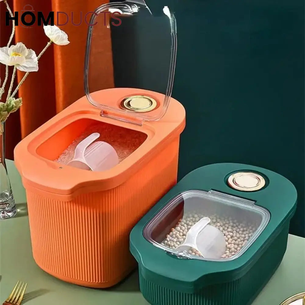 Pretty Rice Container Premium Quality Sealed Rice Container – Homducts