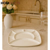 Premium Sectioned Dinner Plate – Elegant Multi-Compartment Serving Dish