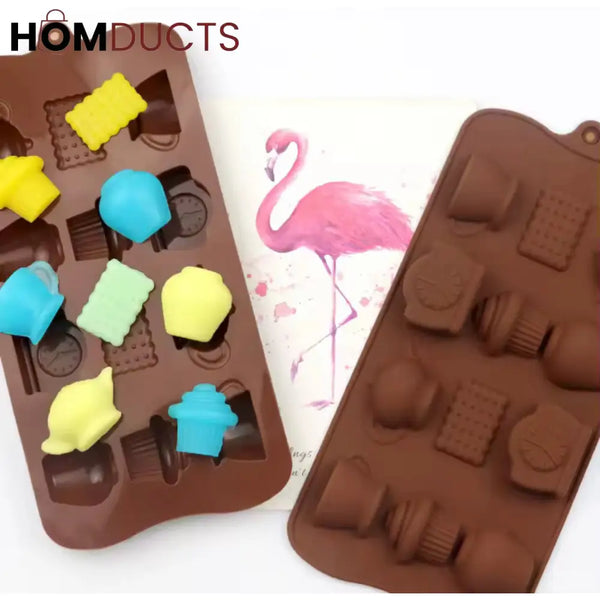 Premium Silicone Chocolate & Candy Mold - Flexible Non-Stick Fondant & Cake Decoration Bar Mould