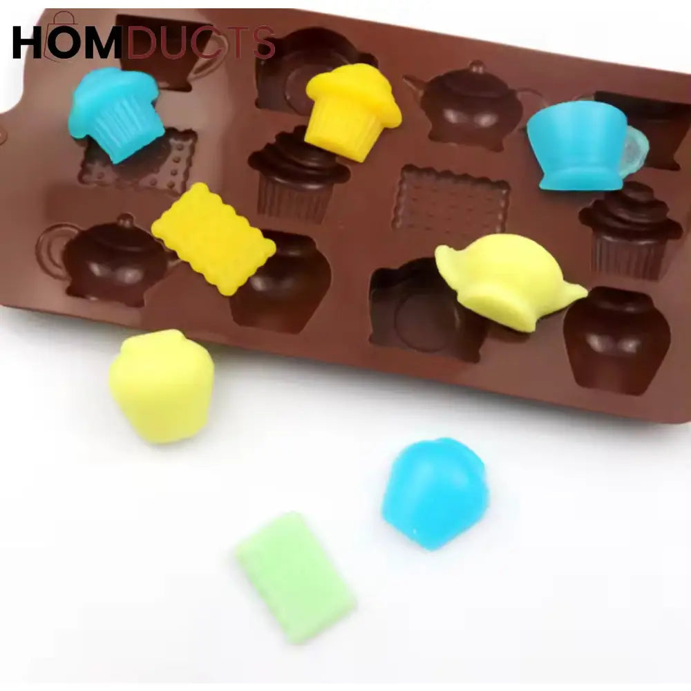 Premium Silicone Chocolate & Candy Mold - Flexible Non-Stick Fondant & Cake Decoration Bar Mould