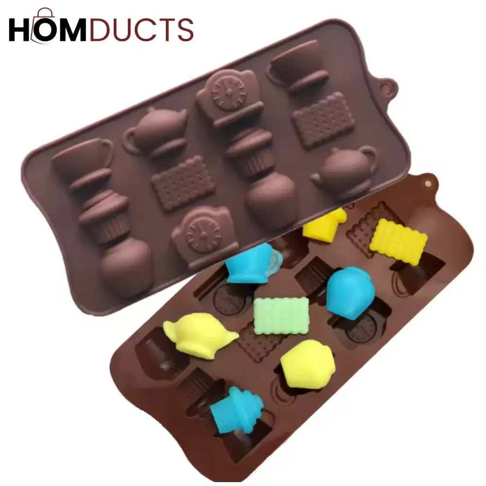 Premium Silicone Chocolate & Candy Mold - Flexible Non-Stick Fondant & Cake Decoration Bar Mould