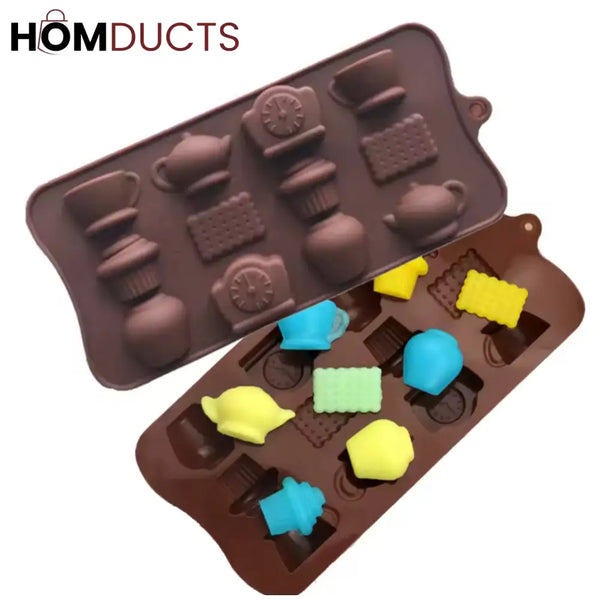Premium Silicone Chocolate & Candy Mold - Flexible Non-Stick Fondant & Cake Decoration Bar Mould