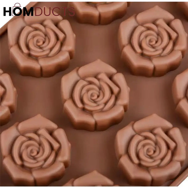 Premium Silicone Rose Flower Chocolate Mold - Versatile Cake Decoration Tool