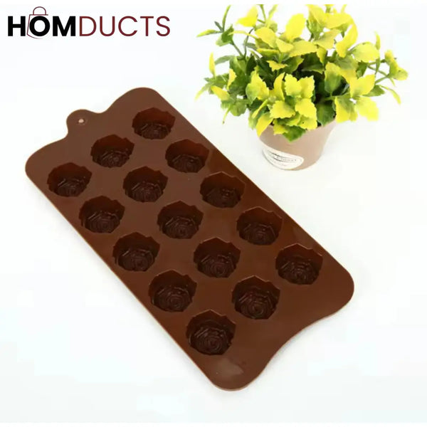 Premium Silicone Rose Flower Chocolate Mold - Versatile Cake Decoration Tool