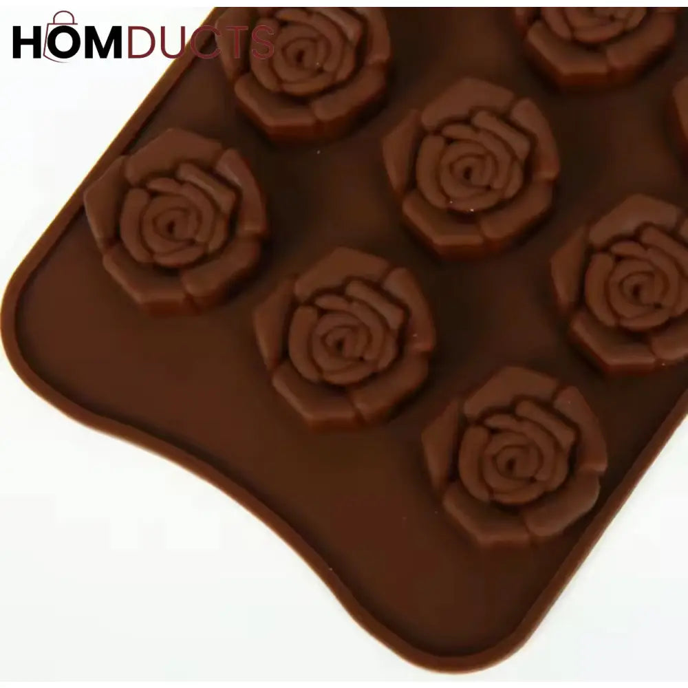 Premium Silicone Rose Flower Chocolate Mold - Versatile Cake Decoration Tool