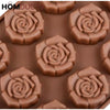 Premium Silicone Rose Flower Chocolate Mold - Versatile Cake Decoration Tool