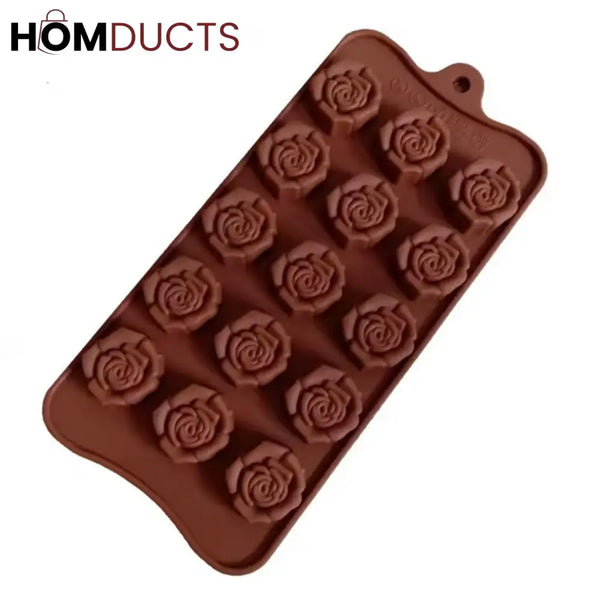 Premium Silicone Rose Flower Chocolate Mold - Versatile Cake Decoration Tool