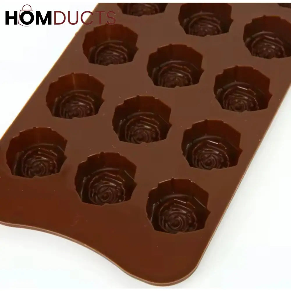 Premium Silicone Rose Flower Chocolate Mold - Versatile Cake Decoration Tool