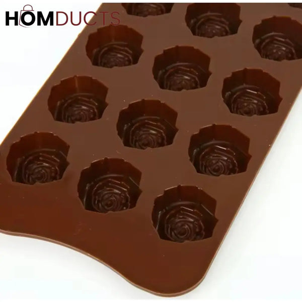 Premium Silicone Rose Flower Chocolate Mold - Versatile Cake Decoration Tool