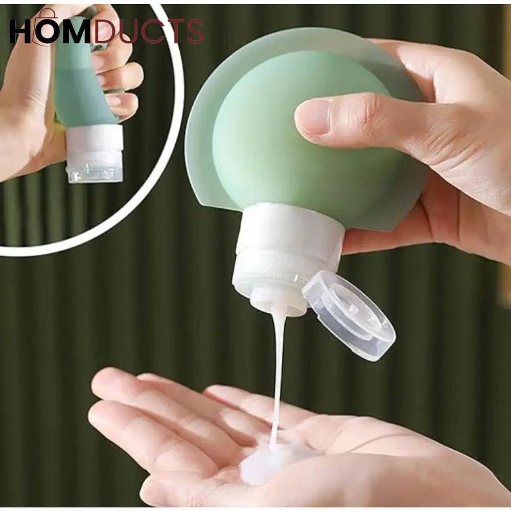 Premium Silicone Travel Bottles Set – Leakproof Refillable Toiletry Containers (3 Pack)