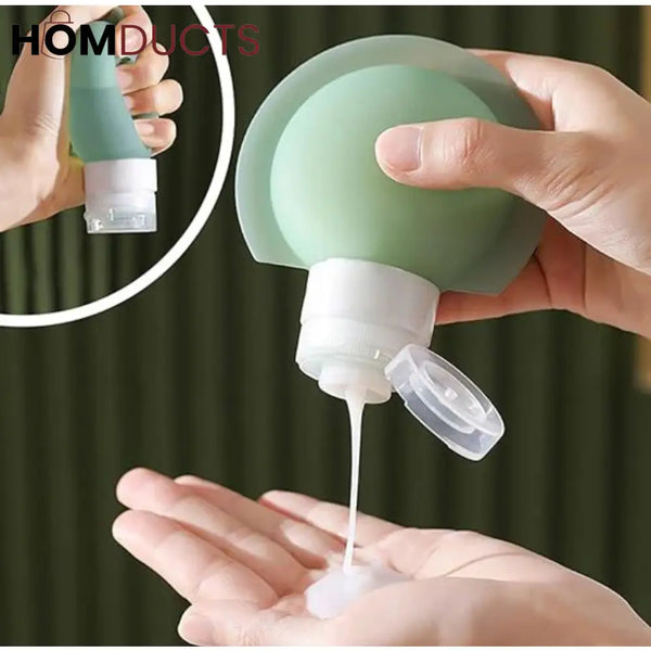 Premium Silicone Travel Bottles Set – Leakproof Refillable Toiletry Containers (3 Pack)