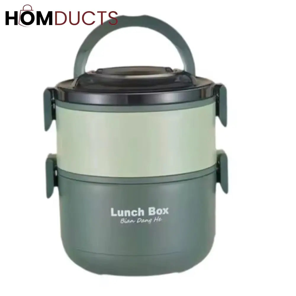 Adult Stainless Steel Bento Lunch Box: Leakproof, Portable, and Eco-Friendly