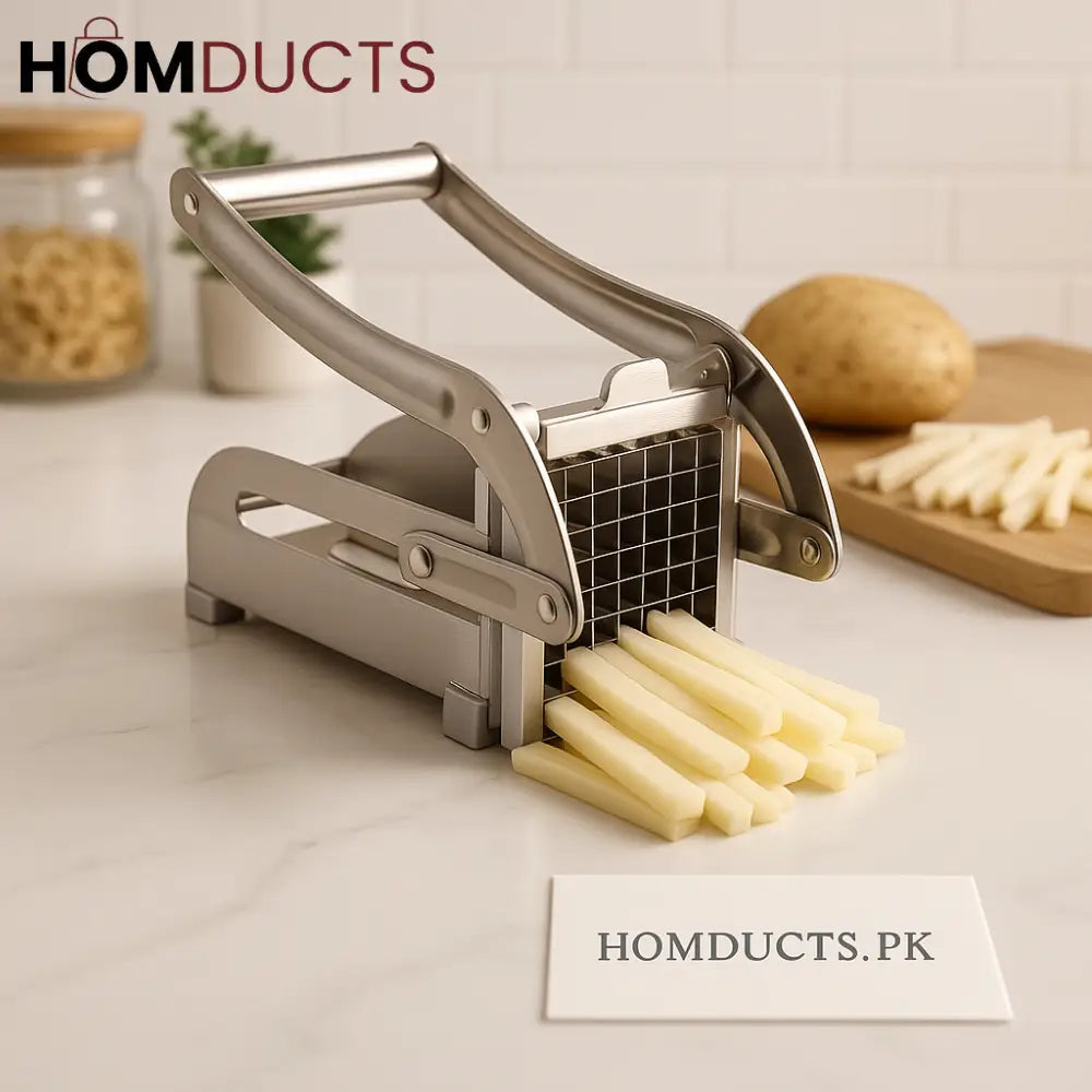Premium Stainless Steel French Fry & Vegetable Cutter – Heavy Duty Potato Chopper