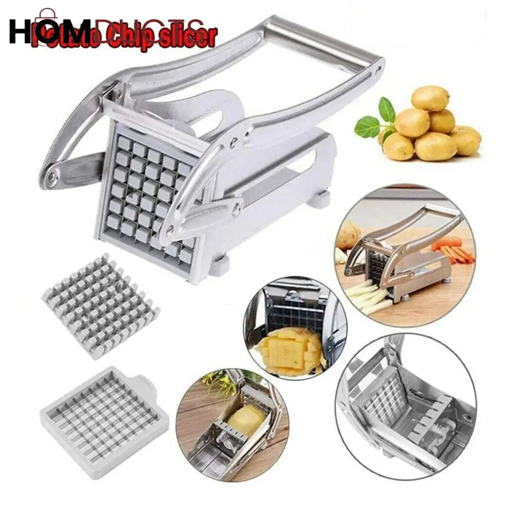 Premium Stainless Steel French Fry & Vegetable Cutter – Heavy Duty Potato Chopper