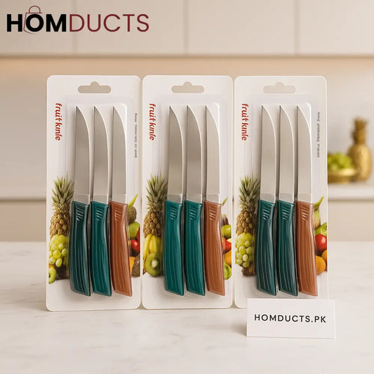 Premium Stainless Steel Fruit Knife Set – 3 Pieces