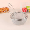 Premium Stainless Steel Round Deep Fry Basket - Perfect French Fry Strainer