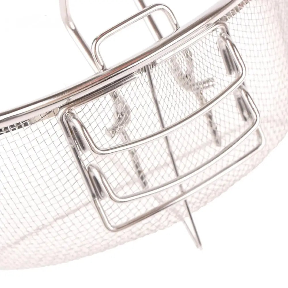 Premium Stainless Steel Round Deep Fry Basket - Perfect French Fry Strainer