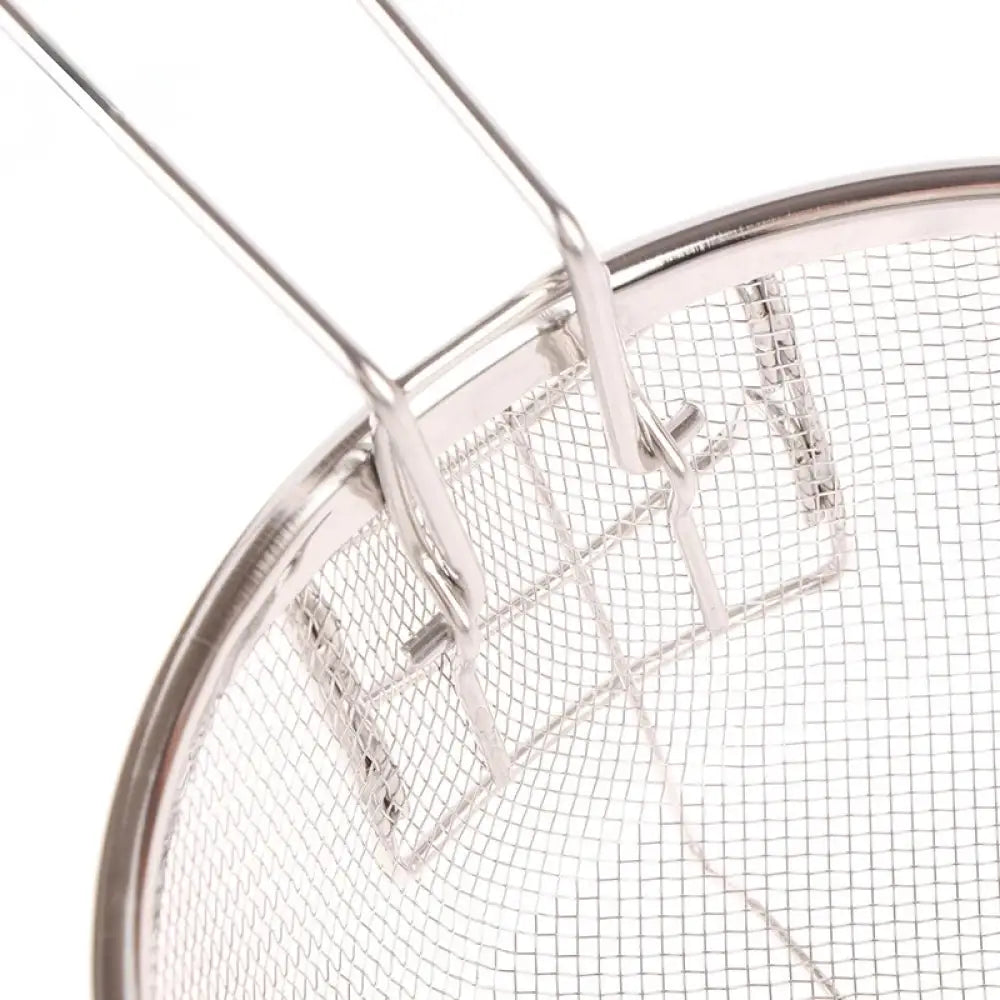 Premium Stainless Steel Round Deep Fry Basket - Perfect French Fry Strainer
