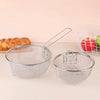 Premium Stainless Steel Round Deep Fry Basket - Perfect French Fry Strainer