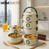Premium Thermal Lunch Box – 2 & 3 Tier | Leakproof Stainless Interior Bento Style