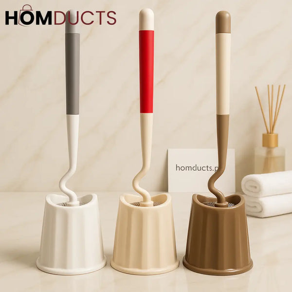 Premium Toilet Brush Set with Holder – Elegant & Durable Bathroom Cleaning Solution