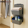 Premium Wall-Mounted Dual Storage Organizer for Cabinets & Closets