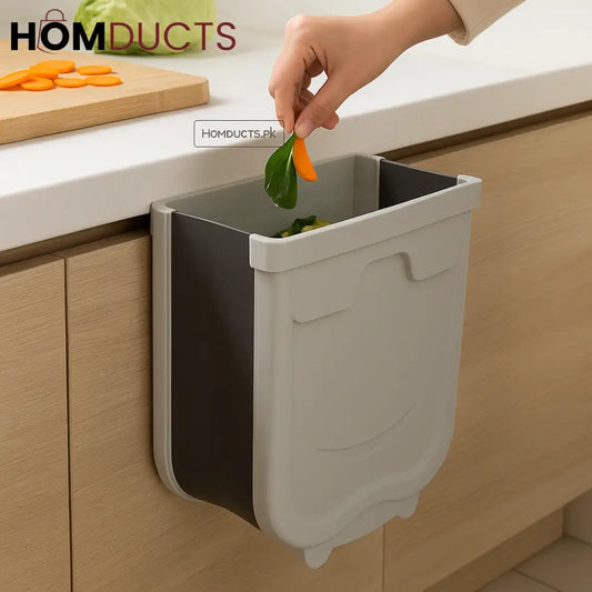 Premium Wall-Mounted Kitchen Trash Bin with Smiley Design