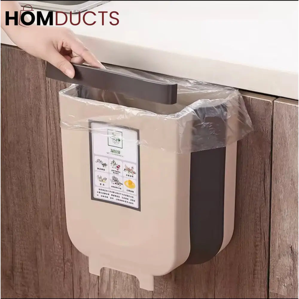 Premium Wall-Mounted Kitchen Trash Bin with Smiley Design