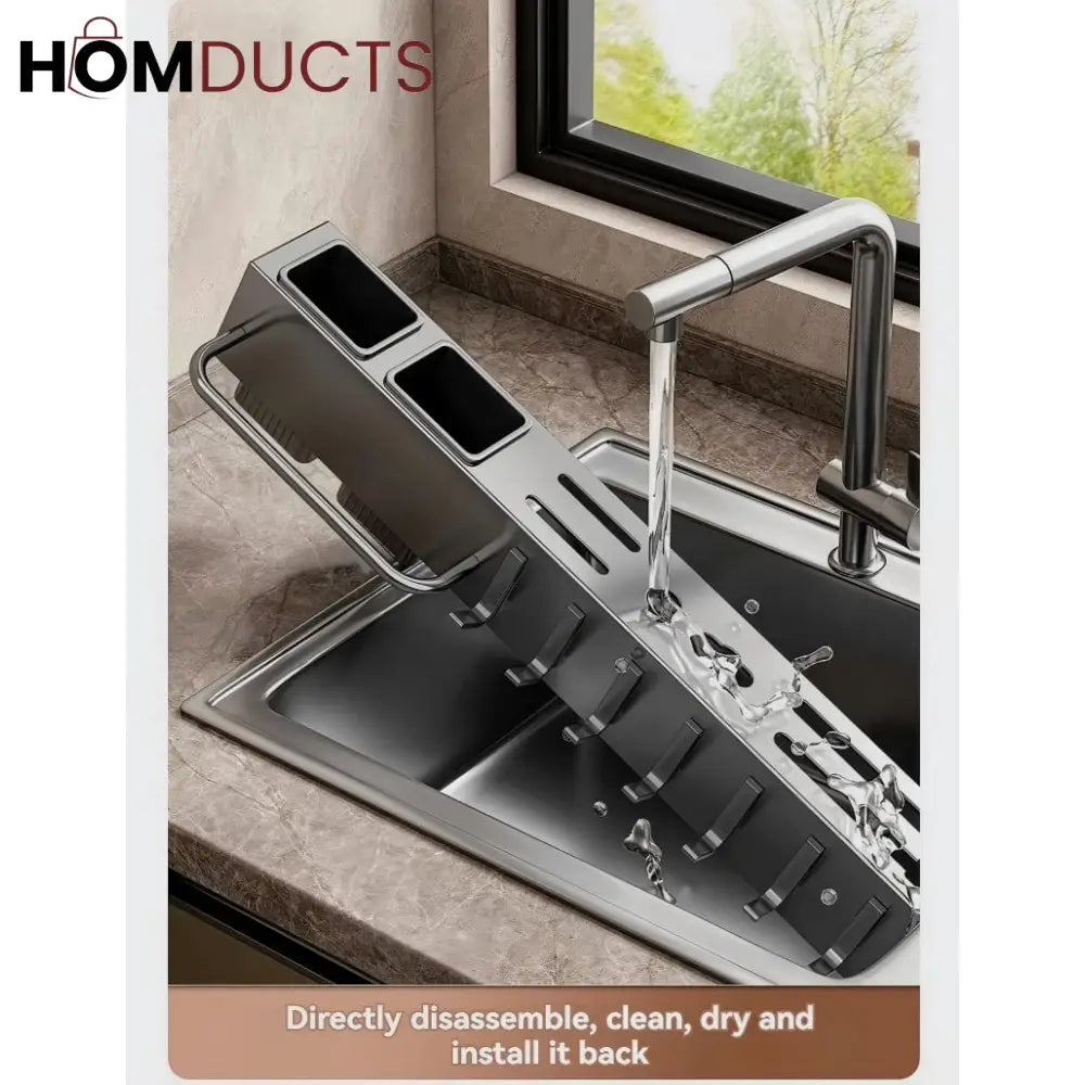 Premium Wall-Mounted Knife & Utensil Organizer Rack – Matte Finish