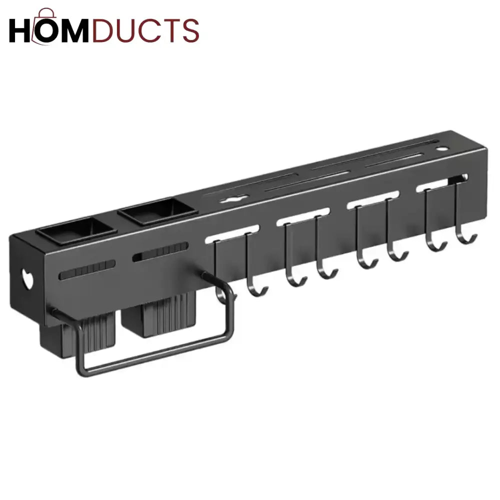 Premium Wall-Mounted Knife & Utensil Organizer Rack – Matte Finish