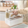 Premium White Cosmetic Storage Caddy with Handle – Multi-Purpose Makeup Organizer