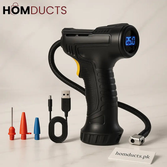 Premium Wireless Digital Tire Inflator with LCD Display – Fast Portable Air Pump