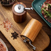 Premium Wooden Manual Pepper Grinder – Hand Crank Spice Mill for Freshly Ground Seasoning