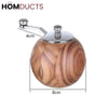 Premium Wooden Pepper & Spice Grinder – Hand Crank Seasoning Mill