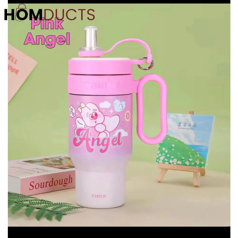 Pretty Angel 850 ML Stainless Steel Insulated Tumbler with Customization