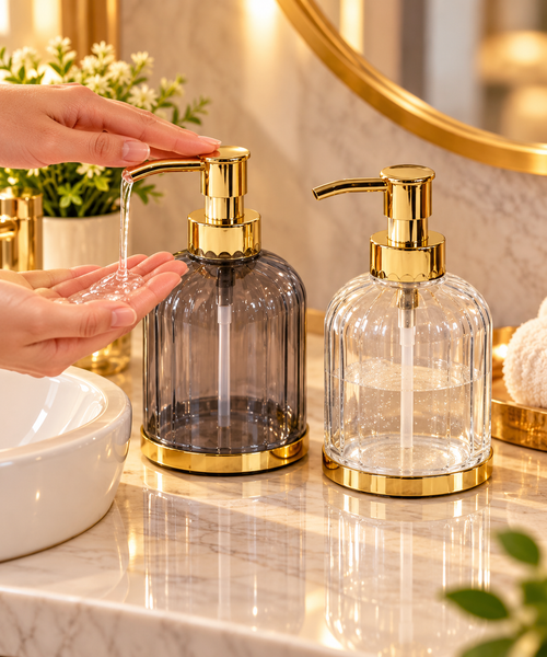Luxury Gold Pump Soap Dispenser Bottle