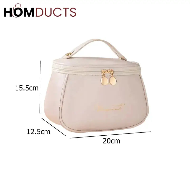 Pu Leather Travel Makeup Bag J & C Organizer