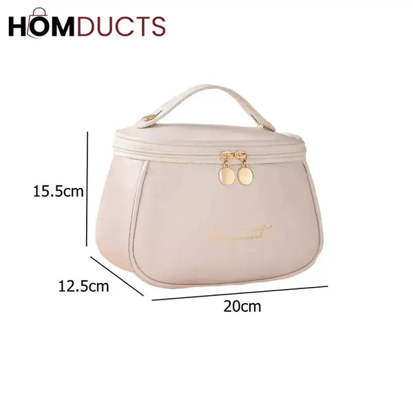 Pu Leather Travel Makeup Bag J & C Organizer