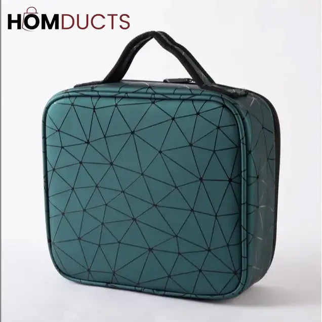 Pu Travel Cosmetic Organizer Bag Green J & C