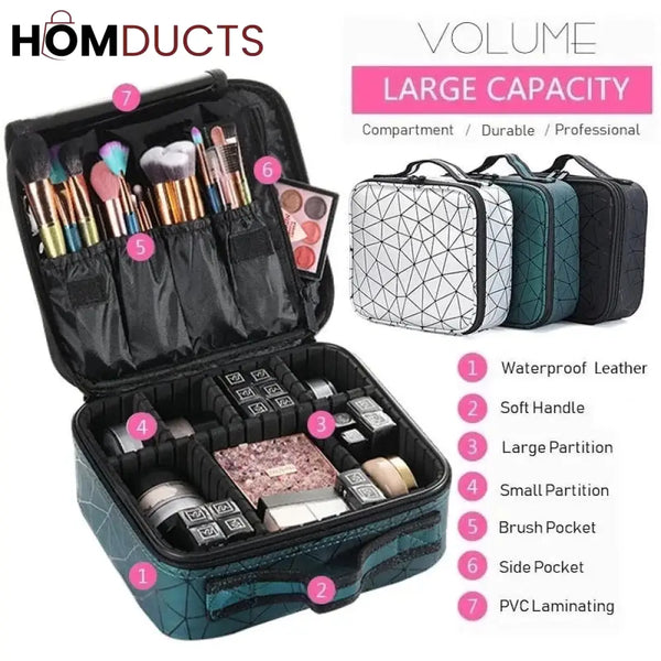 Pu Travel Cosmetic Organizer Bag J & C