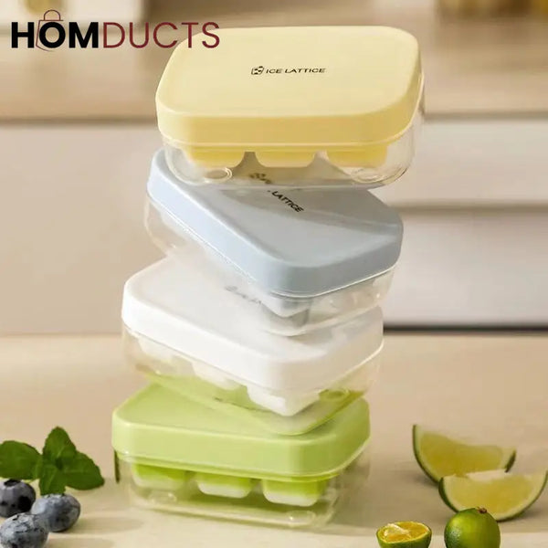 Push Release Mini Ice Mold With Lid