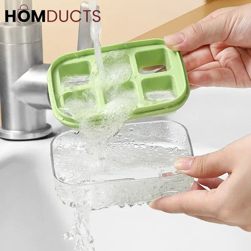 Push Release Mini Ice Mold With Lid