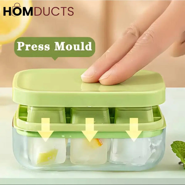 Push Release Mini Ice Mold With Lid