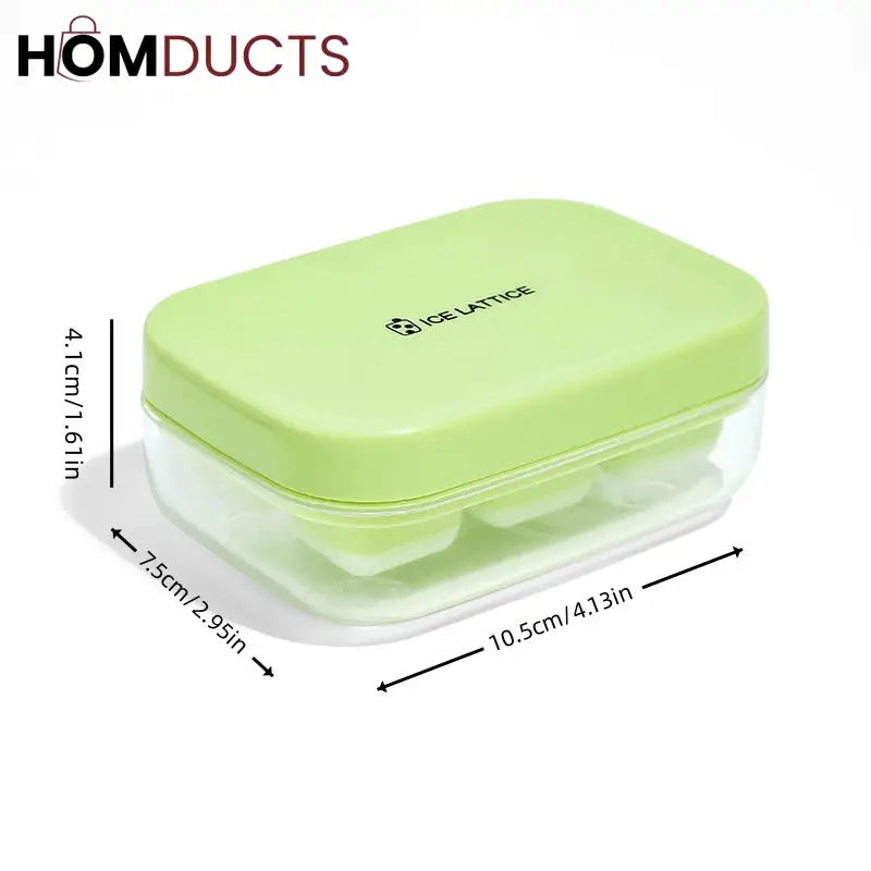 Push Release Mini Ice Mold With Lid