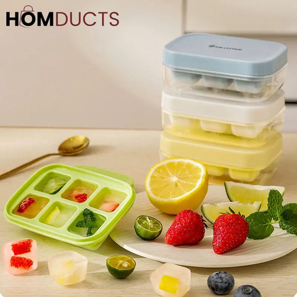 Push Release Mini Ice Mold With Lid