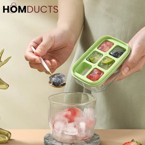 Push Release Mini Ice Mold With Lid