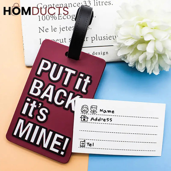 Pvc Lost luggage Tag Boarding Strap Hanging Tag Card