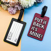 Pvc Lost luggage Tag Boarding Strap Hanging Tag Card