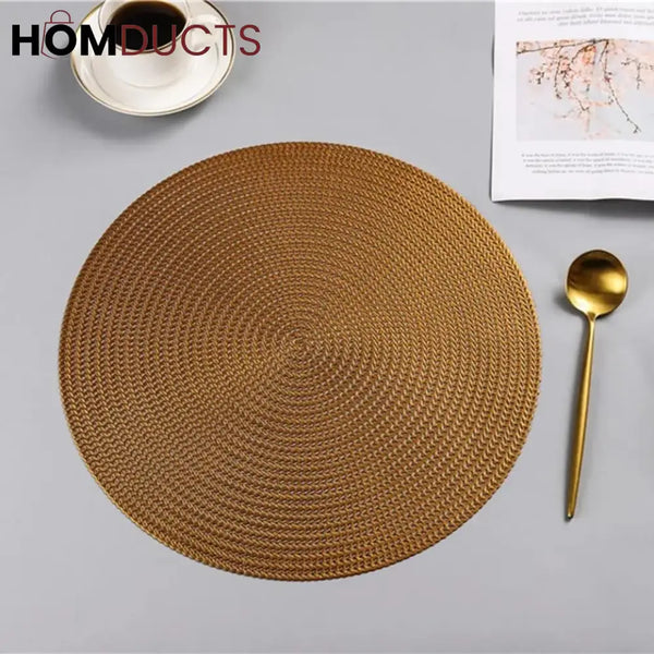 Pvc Table Place Matt (Pair) Copper